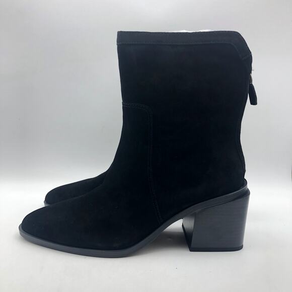 Vince Camuto Womens Kortimy Heeled Ankle Boots US 6.5 Black Suede NIB - Picture 6 of 9